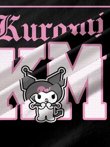 HELLO KITTY AND FRIENDS | SHEIN Tween Girl Letter Cartoon Print Casual Daily Short Sleeve T-Shirt - White - View 7