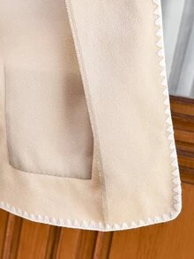 MaterniWear Jaket Hamil Lengan Panjang Kancing Tunggal Ringan untuk Musim Gugur - Aprikot - View 11
