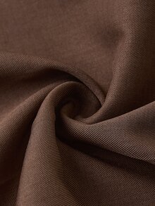 Lavishia Decorative Pocket Straight Leg Pants, Elegant And Crisp, Autumn/Winter Long Pants - Cocoa - View 4