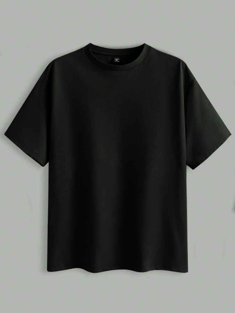 AKNOTIC Men's Solid Color Crew Neck Knitted Casual Short Sleeve T-Shirt - Multicolor - View 5