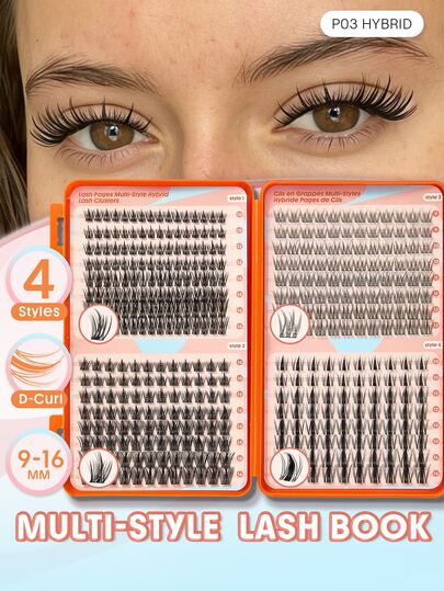 SHEGLAM Lash Pages ÇOk Stilli Hibrit Kirpik Demetleri KadıNlar Ve KıZlar IçIn Marka GüZellik Kozmetik Makyaj