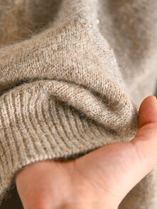 CosyJoli Plus Size Elegant 80s 90s Casual French Style Diamond Lattice Colorblock Sequin Knit Pullover Sweater Top For Women Business Dating Autumn Beige - Khaki - View 7