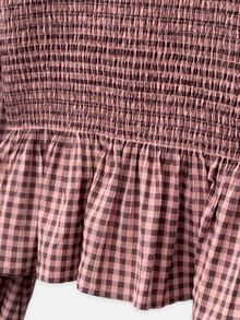 Nöista Shirt With A Ruffled Collar. Fitted. Cute Youthful.Slim Fit.Simple. Comfortable, Casual, Suitable For Fall/Winter,. - Dusty Pink - View 10