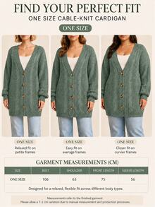 EURMUSE Women's Fashion Versatile Single-Breasted Long Sleeve Knit Cardigan, Preppy Style - Mint Green - View 6