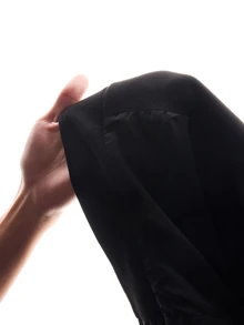 TypaGal Chaqueta casual para mujer con diseño de borlas y patrón de mariposa con strass - Negro - Ver 9