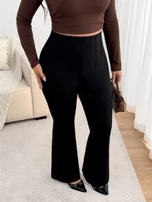 Enliva Plus Size Leggings - Black - View 7