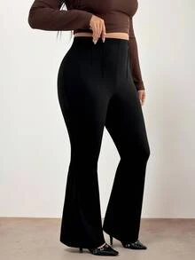 Enliva Plus Size Leggings - Black - View 6