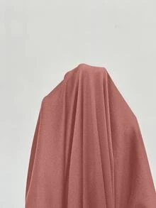 SHEIN Frenchy Plus Size Mock Neck Ruched Slim Fit Tee Fall - Dusty Pink - View 9