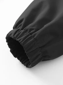 Manfinity CasualCool Men's Spring/Autumn Hooded Jacket, Zip-Up Cardigan - Black - View 3