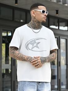 Devon Thys Men's Casual Short Sleeve T-Shirt | Premium Fabric | Unique Graphic | Ideal Choice - White - View 2