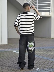 Devon Thys 男女通用宽松条纹休闲简约商务通勤 Polo 领短袖针织套头衫，春夏秋季 - 杏色 - 查看 5