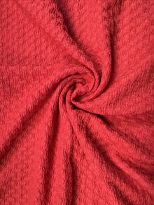 EMERY ROSE Women's Solid Color Minimalist Sleeveless Casual Dress - Red - View 7