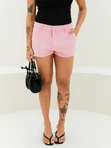 Maju Mazalli Mini Denim Shorts Spring Summer Cute Cosy Cottage Core Spring Dew - Pink - View 4