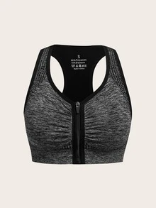 Velisys Velisys 2件装拉链式褶皱前片运动聚拢文胸 女士运动文胸 - 彩色 - 查看 3