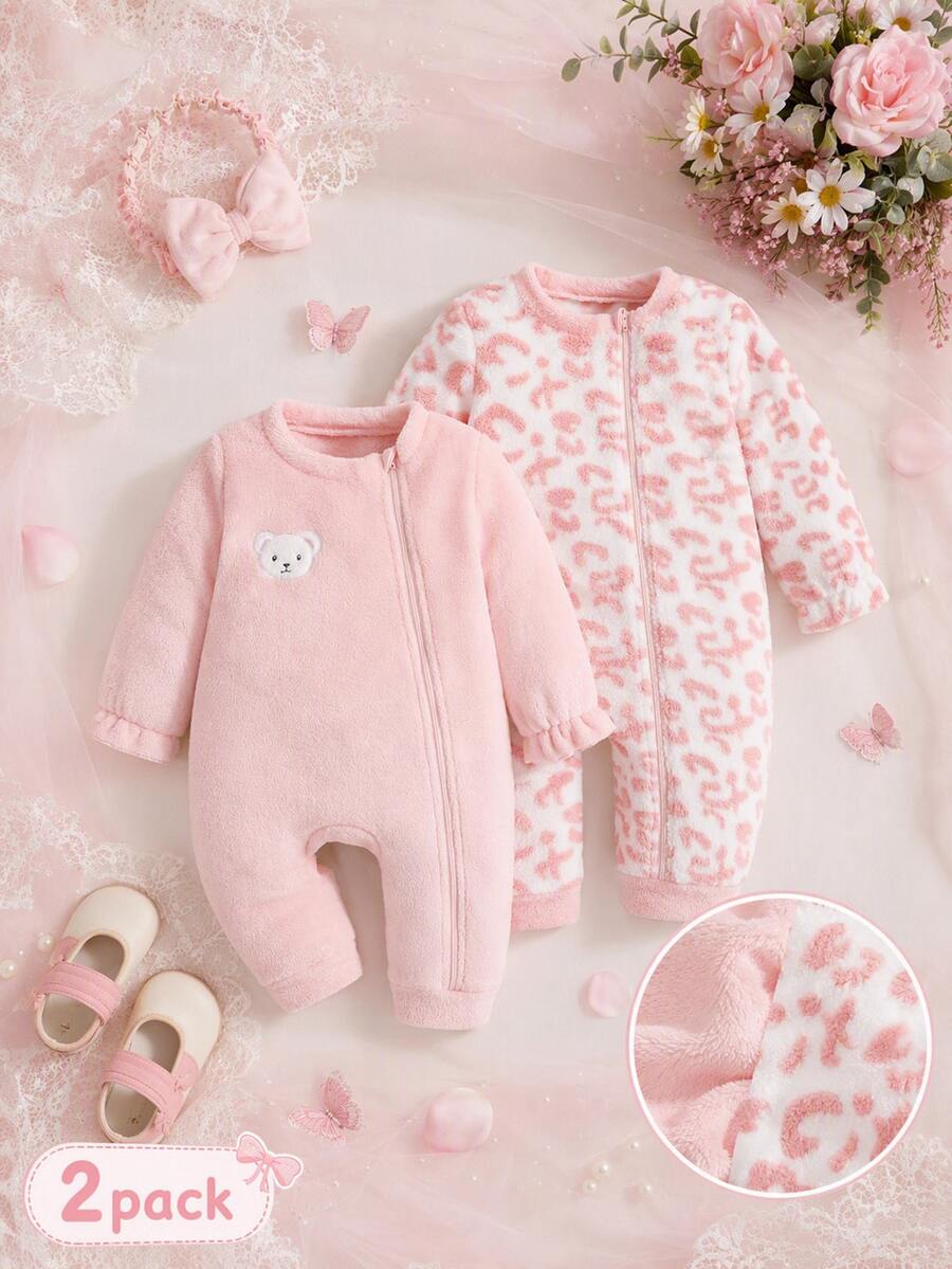 SHEIN 2件裝女嬰連身褲