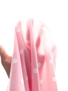 SHEIN 少女休閒寬鬆荷葉邊拼接波點女孩印花居家服 - 淺粉色 - 查看 5