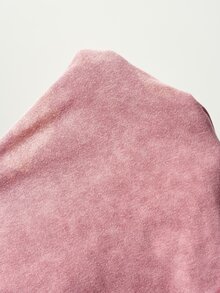 Bohemela Casual Solid Color Knit Women's Sweatshirt - Dusty Pink - View 10