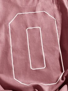 EASEVO Men's Plus Size Loose Fit Embroidered Crew Neck Short Sleeve T-Shirt, Suitable For Summer - Dusty Pink - View 4