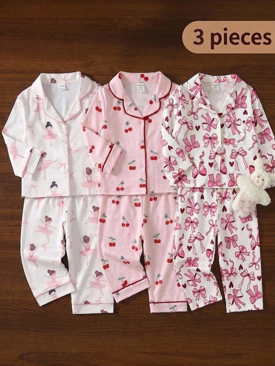 SHEIN 嬰童(女)家居服 - 粉色 - 查看 1