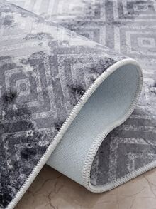Modern Ivory Area Rug For Living Room | Soft Minimalist Contemporary Carpet Made In Turkey - Beige - View 5