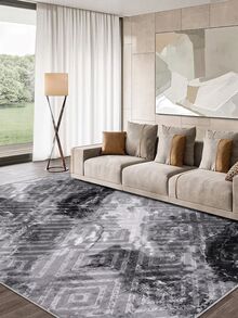 Modern Ivory Area Rug For Living Room | Soft Minimalist Contemporary Carpet Made In Turkey - Beige - View 2