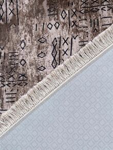 Modern Ivory Area Rug For Living Room | Soft Minimalist Contemporary Carpet Made In Turkey - Beige - View 4