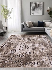 Modern Ivory Area Rug For Living Room | Soft Minimalist Contemporary Carpet Made In Turkey - Creamy White - View 5