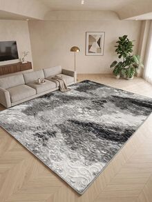 Modern Ivory Area Rug For Living Room | Soft Minimalist Contemporary Carpet Made In Turkey - Creamy White - View 1