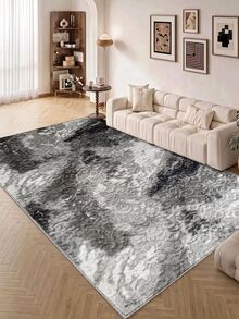 Modern Ivory Area Rug For Living Room | Soft Minimalist Contemporary Carpet Made In Turkey - Creamy White - View 2