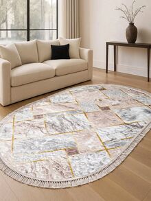 Modern Ivory Area Rug For Living Room | Soft Minimalist Contemporary Carpet Made In Turkey - White - View 2