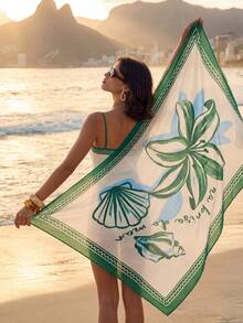 CAJUNI Women Cover Ups Cover Ups For Swimwear - Green - View 1