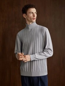 Manfinity CityGents Men Sweaters Office Business Light Grey - Multicolor - View 3