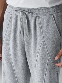 SLATEMANN Mature Casual Best-Selling Loose Sweatpants, Split Loose Design, Versatile Casual Commute Men's Sweatpants - Grey - View 6