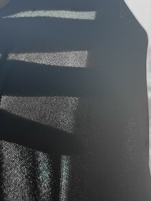 SHEIN 青少年女孩黑色簡約休閒長袖上衣 萬聖節/聖誕派對 - 藍白色 - 查看 10
