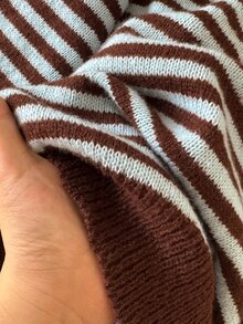 Story & Sage Autumn/Winter Casual Colorblock Striped Sweater - Multicolor - View 6