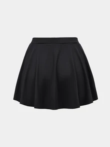 CourtClass CourtClass Summer Versatile Solid Color Sports Skort Gym Going Out Black Athletic Essential - Black - View 8