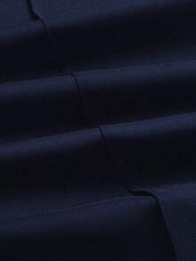 EMERY ROSE Plus Size Solid Color Casual Straight Leg Woven Suit Trousers Graduation,Back To School,Teacher Outfits For Women Winter Fall Autumn - Navy Blue - View 7