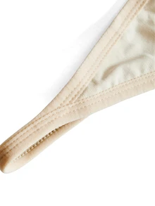 Ocili Mini Women Solid Color Sexy Thong - Khaki - View 4
