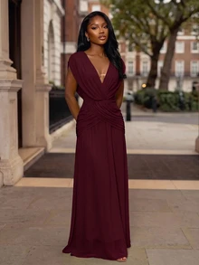 Lumalex Women Maxi Dresses - Maroon - View 4