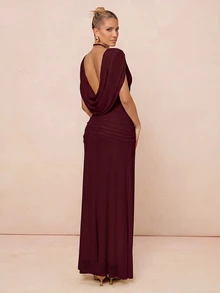 Lumalex Women Maxi Dresses - Maroon - View 14