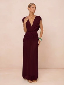 Lumalex Women Maxi Dresses - Maroon - View 11