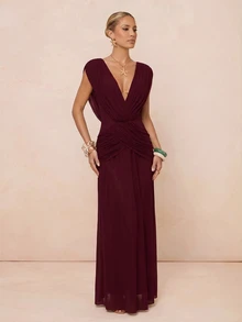 Lumalex Women Maxi Dresses - Maroon - View 8