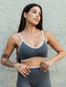 Maju Mazalli Women's Seamless Yoga Sports Set - Dark Grey - View 5