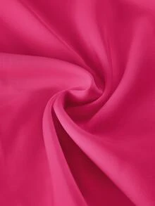 SHEIN ICON 休闲简约圆领短袖修身短款女式T恤，适合夏季 - 玫紅色 - 查看 7