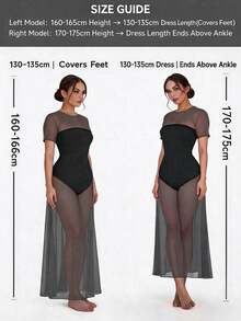 EMERY ROSE Plus Size Shoulder Strap Off-Shoulder Short Sleeve Dress Maxi Women Outfit - Multicolor - View 4