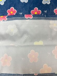 女童秋季白色與嫩黃色牛仔風吊帶洋裝，復古運動風花卉印花A字仙女風兒童時尚開學穿搭 - 彩色 - 查看 5