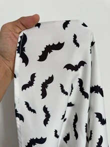 Sunspun Setelan 2 Potong Rajut Lengan Panjang Merah Kasual untuk Wanita Ukuran Besar, Musim Gugur & Halloween - Merah - View 9