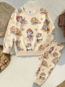Maija Kids SHEIN | PAW Patrol Maija Kids 男童寬鬆休閒舒適長袖衛衣與長褲兩件套，適合夏季 - 彩色 - 查看 7