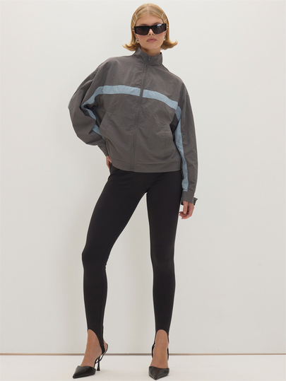 MUSEYN Black High Waised Elastic Strap Leggings Sleek Essential Versatile Everyday Layering Fall Fashion