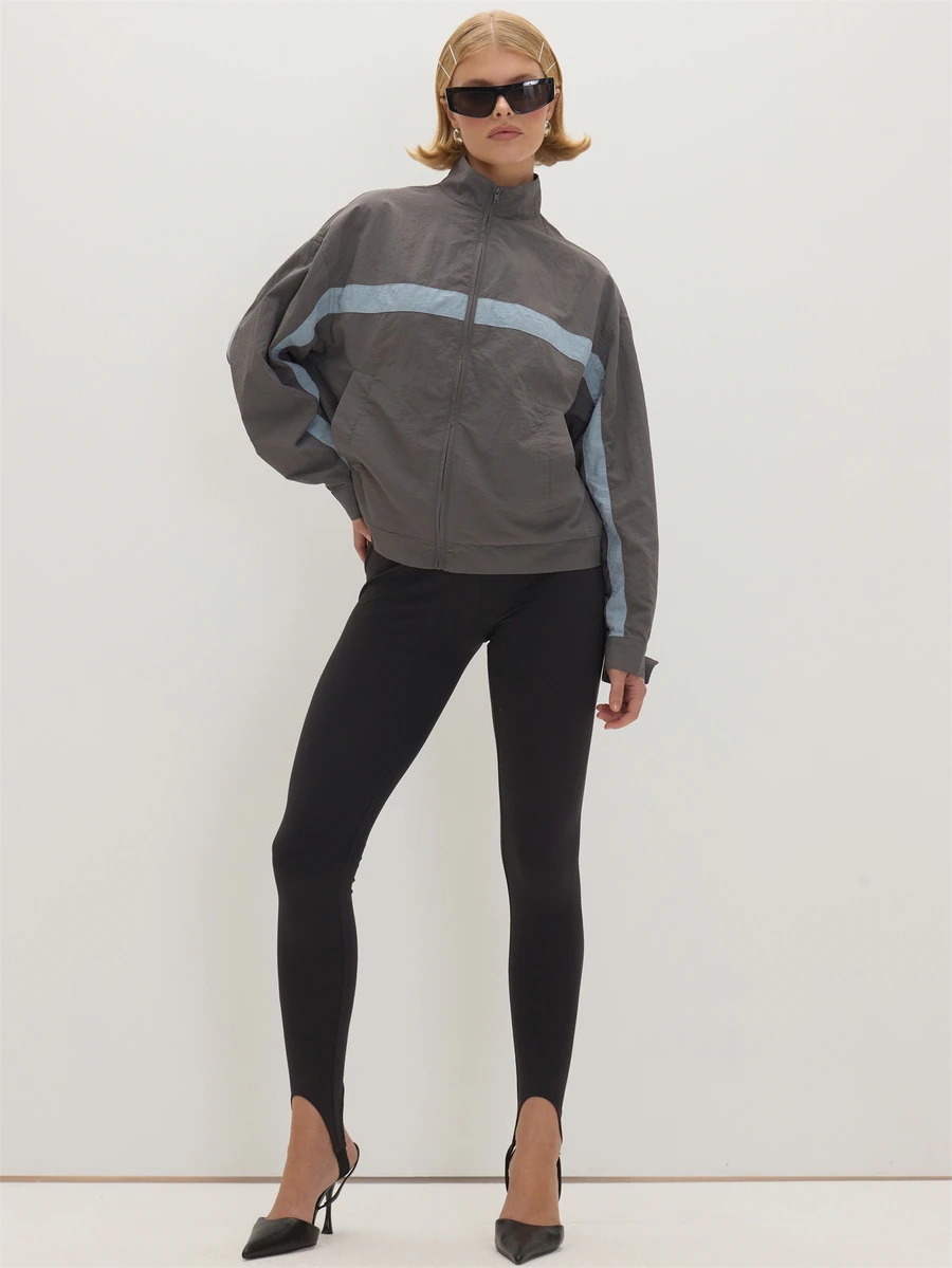 MUSEYN Black High Waised Elastic Strap Leggings Sleek Essential Versatile Everyday Layering Fall Fashion - Black - View 1